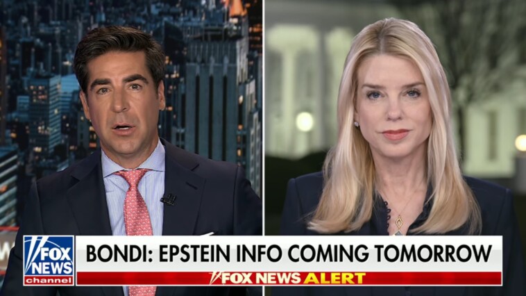 ag-pam-bondi-says-doj-will-likely-release-epstein-files-thursday:-‘it’s-pretty-sick’