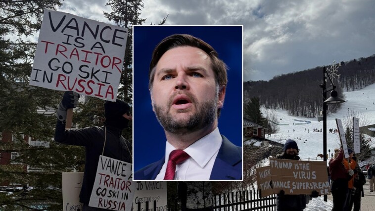 jd-vance’s-visit-to-vermont-ski-resort-interrupted-by-pro-ukraine-demonstrators-after-zelenskyy-exchange