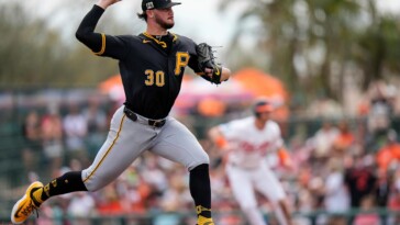 pirates’-paul-skenes-allows-1-run,-4-hits-in-spring-debut,-working-on-2-new-pitches