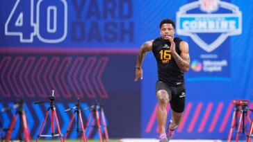 texas’-matthew-golden-enters-likely-first-round-territory-with-4.29-second-40-yard-dash-at-nfl-combine