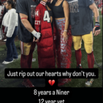 george-kittle’s-wife-claire-in-shock-over-kyle-juszczyk’s-49ers-release:-‘rip-our-hearts-out’