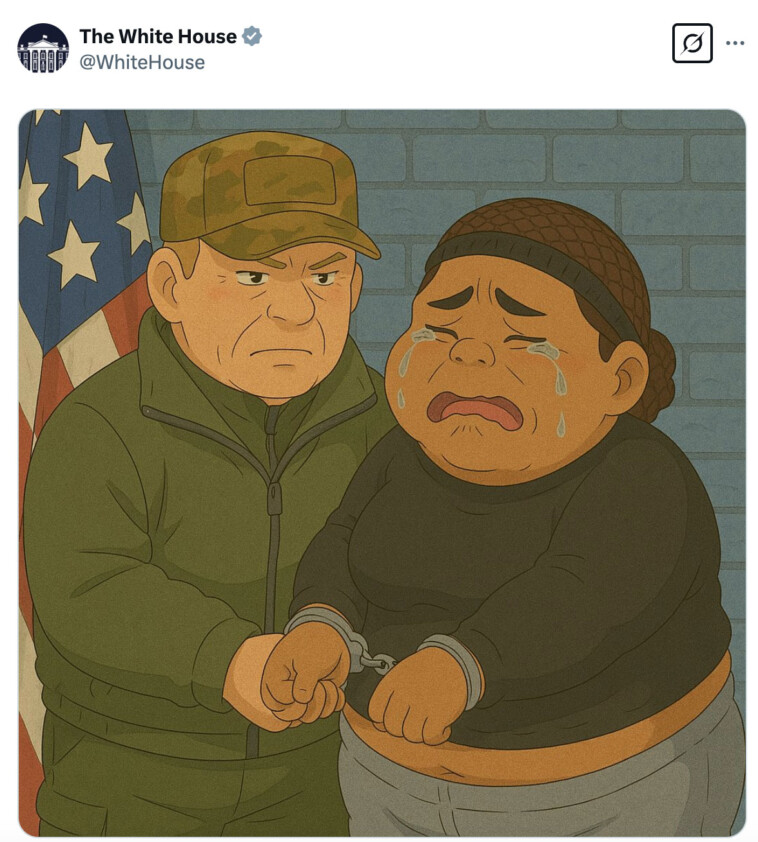 white-house-posts-ai-style-meme-of-convicted-fentanyl-dealer-sobbing-after-ice-arrest