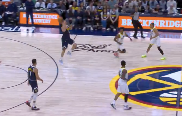 nikola-jokic-hits-surreal-one-handed-shot-at-halftime-buzzer-for-his-latest-trick