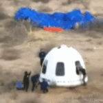jeff-bezos-takes-a-tumble-while-circling-blue-origin-capsule-carrying-fiancee:-watch