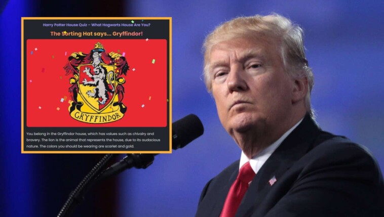 trump-reveals-he-took-‘which-harry-potter-house-are-you-in?’-quiz-and-he’s-a-gryffindor