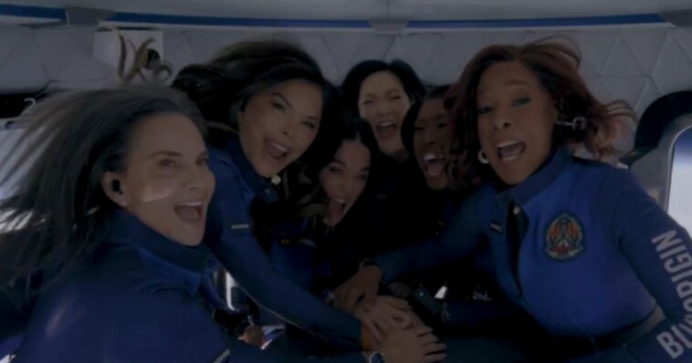 first-footage-from-inside-all-female-spaceflight-capsule-sparks-major-backlash