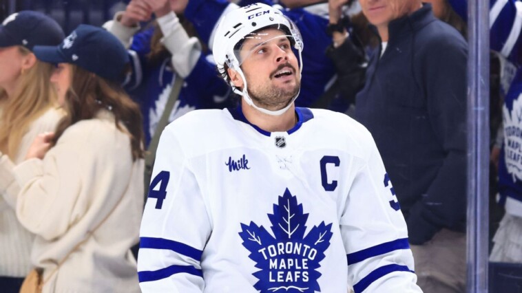 ‘fortunate’-matthews-nets-400th-goal,-leafs-roll