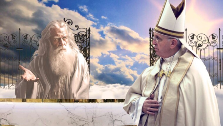 awkward-start-as-saint-peter-asks-francis-if-he-can-have-his-pope-hat-back