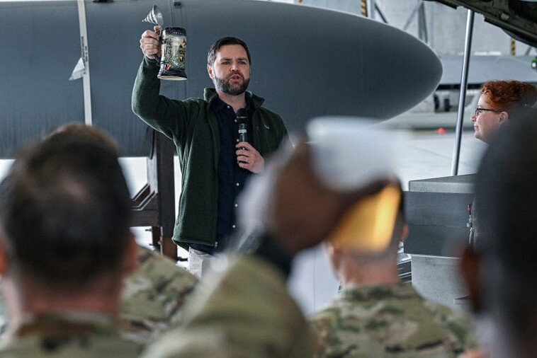 jd-vance-serves-beer-to-service-members-during-refueling-stop,-reminds-himself-not-to-‘chug’