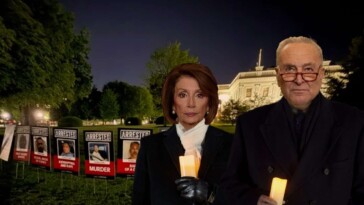 democrats-hold-candlelight-vigil-in-front-of-illegal-immigrant-mugshots