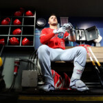 mike-trout-left-wednesday's-angels-mariners-game-as-a-precaution-with-knee-soreness