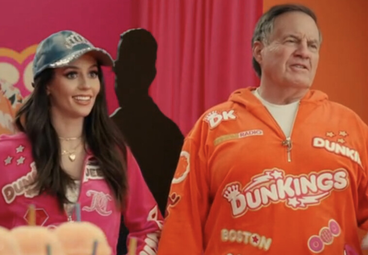 jordon-hudson-‘forced’-her-way-in-dunkin’-super-bowl-ad-with-bill-belichick