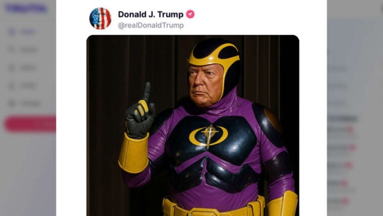 evangelicals-furious-after-trump-shares-sacrilegious-photo-of-himself-as-bibleman