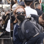 anti-israel-mob-descends-on-brooklyn-college-in-nyc-as-agitators-brawl-with-police,-get-tased