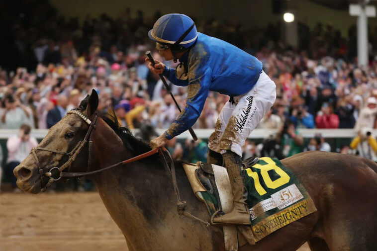 kentucky-derby-winning-jockey-fined-$62k-for-whipping-horse-sovereignty-too-many-times