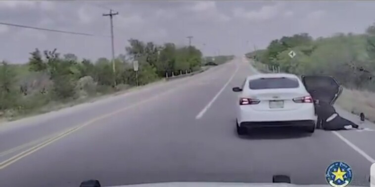 texas-dps-pursue-human-smuggler-on-high-speed-chase,-illegal-alien-bails-out-of-moving-car-(video)