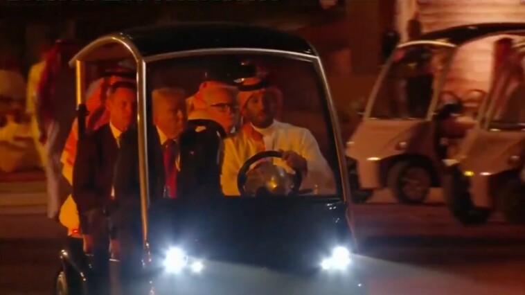 trump-takes-golf-cart-ride-with-saudi-arabia’s-crown-prince-mbs-ahead-of-state-dinner