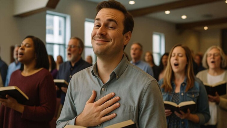 man-thanks-god-he-is-not-like-these-sorry-churchgoers-all-around-him-who-can’t-sing-a-harmony