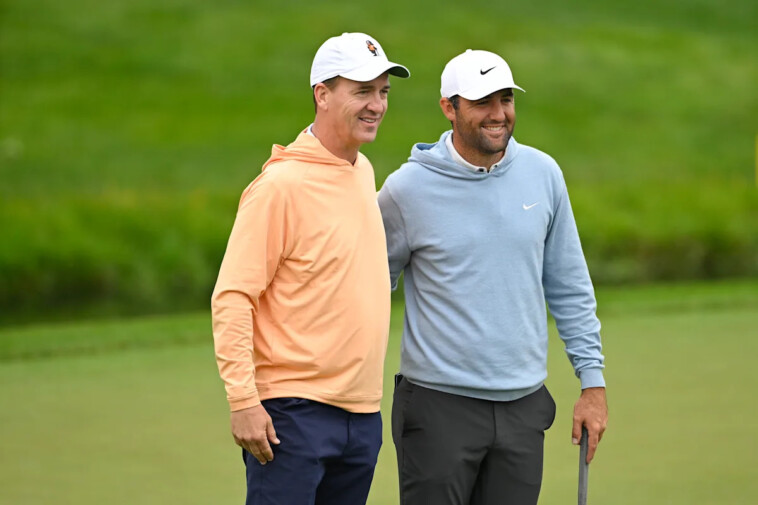 peyton-manning-hit-a-house-with-his-tee-shot,-and-scottie-scheffler-couldn’t-stop-from-laughing
