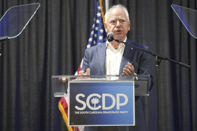 gov.-tim-walz-calls-on-democrats-to-be-‘fierce’-and-‘bully-the-s–t’-out-of-president-trump