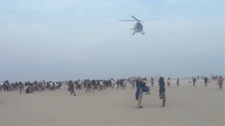 hundreds-of-teenagers-transform-peaceful-beach-into-chaos-as-police-forced-to-break-up-fights