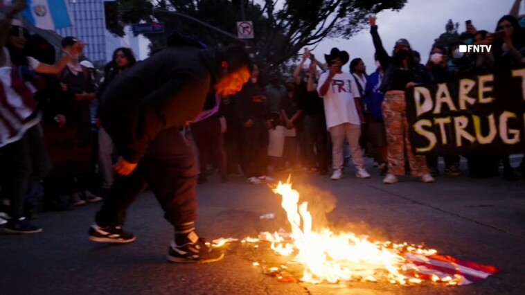 anti-ice-protesters-in-los-angeles-spit-on-and-burn-american-flag