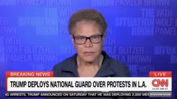 los-angeles-mayor-karen-bass-blames-riots-on-ice-agents-upholding-law