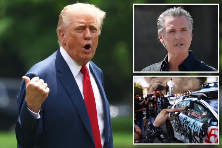 trump-says-‘i-would’-arrest-gavin-newsom-after-california-gov-dares-border-czar-to-cuff-him