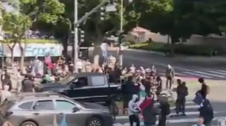 pickup-truck-delivers-bionic-face-shields,-other-supplies-to-la-rioters-(video)