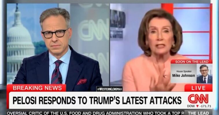 pelosi-melts-down-when-cnn’s-jake-tapper-brings-up-trump’s-comments-on-her-insider-stock-trading-scandal-(video)