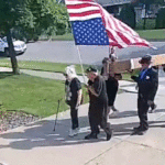 protesters-caught-on-camera-delivering-coffin-to-gop-congressman’s-front-door-in-mock-funeral-procession