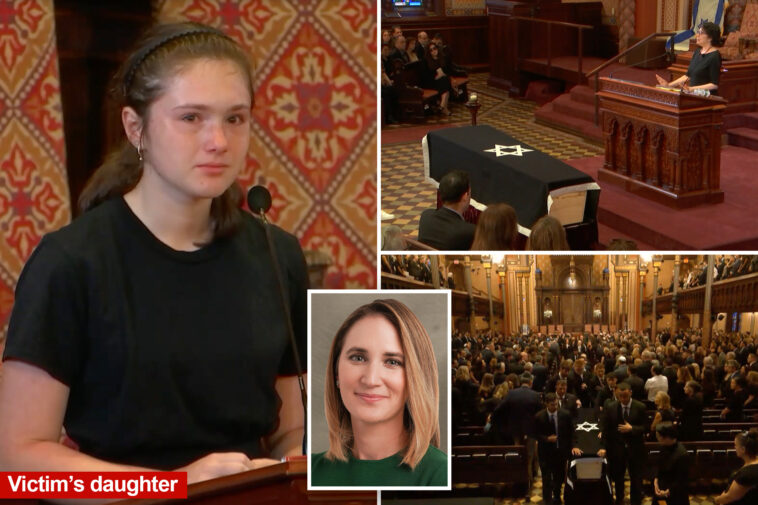 nyc-shooting-victim-wesley-lepatner’s-teen-daughter,-husband-deliver-moving-eulogies-at-funeral:-‘my-mom-was-like-my-rock’