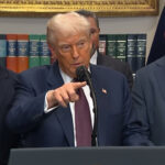 watch:-trump-tells-reporter-“i-was-fighting-lunatics-like-you”-when-asked-why-he-didn’t-impose-tariffs-during-first-term-–-“we-took-in-hundreds-of-billions-of-dollars,-but-you-people-didn’t-cover-it-very-well”
