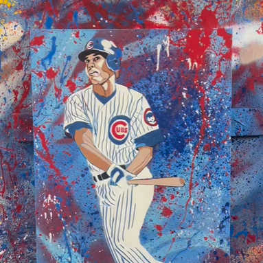 former-cubs-outfielder-matt-szczur-pays-tribute-to-ryne-sandberg-with-painting