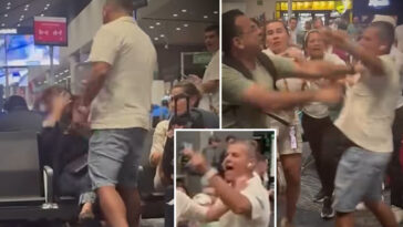 vile-footage-shows-man-slap-woman-for-refusing-to-give-up-seat-at-colombian-airport-terminal:-‘get-up-or-i’ll-get-you-up’