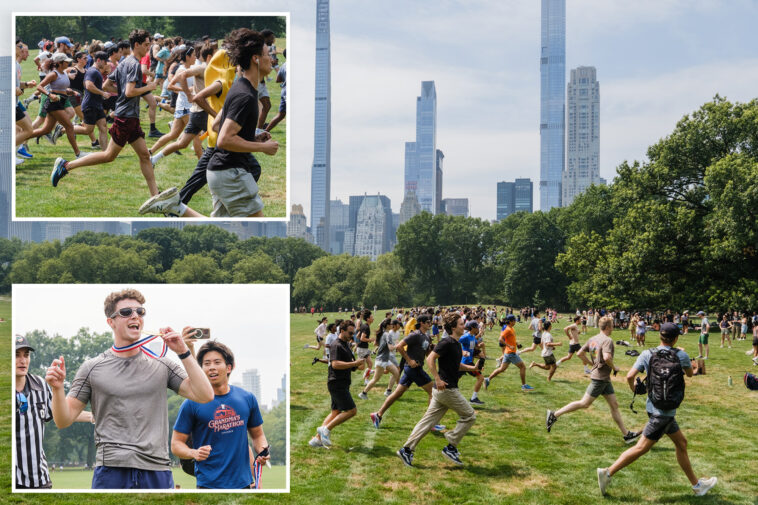 hundreds-of-gen-zers-attempt-world-record-at-largest-pacer-test-in-central-park,-fueled-by-gym-class-nostalgia:-‘childhood-nightmare’