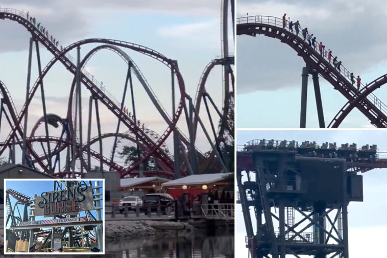 cedar-point’s-‘siren’s-curse’-rollercoaster-breaks-down-for-4th-time-since-opening,-forcing-riders-to-scale-down-160-foot-tall-curve:-video