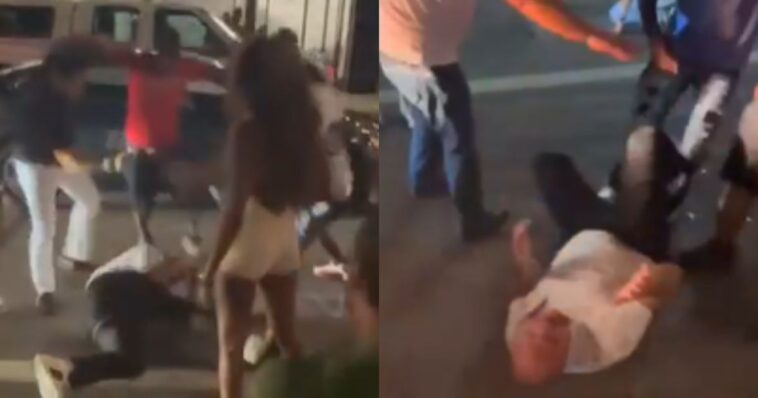 3-videos,-different-angles-–-crowd-of-black-men-and-women-beats-daylights-out-of-white-woman,-2-white-men