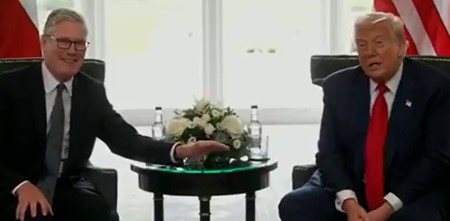 watch:-president-trump-creates-a-very-awkward-moment-for-uk-pm-keir-starmer-when-he-goes-off-on-radical-london-mayor-sadiq-khan