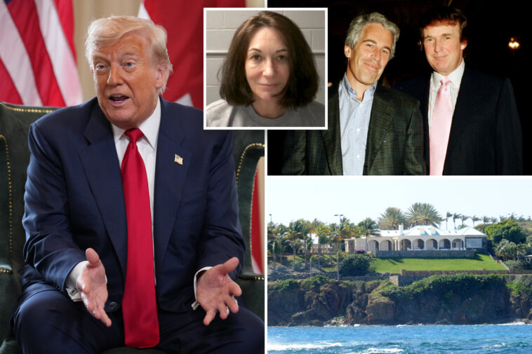 trump-says-‘nobody’s-approached-me’-about-ghislaine-maxwell-pardon,-he-‘turned-down’-trip-to-jeffrey-epstein’s-‘pedophile-island’
