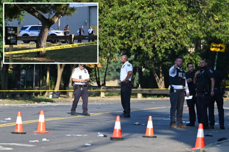 gunmen-in-ski-masks-shoot-two-men-dead-outside-nyc-park,-then-escape-on-moped:-cops