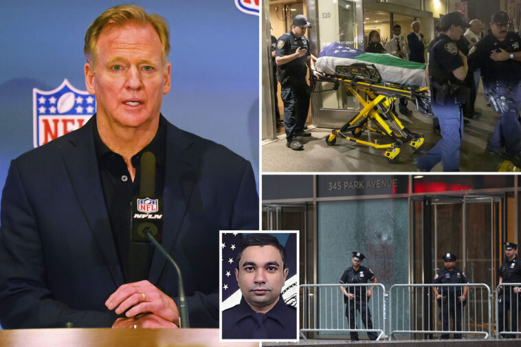 nfl-commissioner-roger-goodell-pays-tribute-to-nypd-officer-shot-and-killed-in-midtown