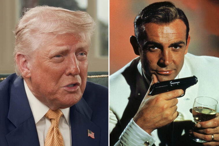 trump-debuts-sean-connery-impression-while-sharing-tales-of-scottish-ancestry-on-‘pod-force-one’