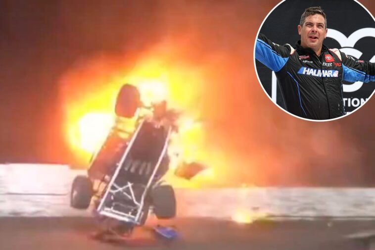 nascar-driver-hospitalized-in-scary-dirt-track-crash:-‘tremendous-amount-of-pain’