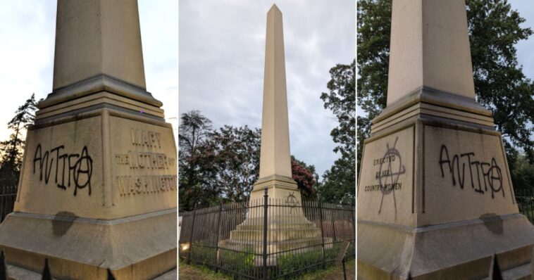 a-new-low:-antifa-targets-george-washington’s-mother-with-‘terrible-act’