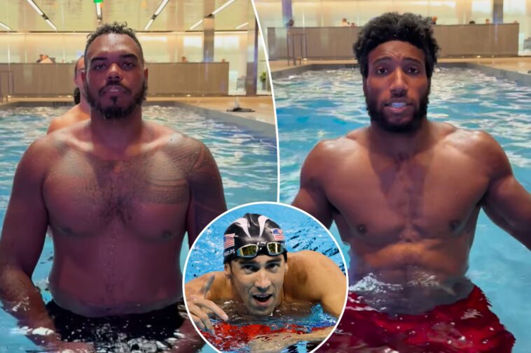 olympic-great-michael-phelps-lends-swimming-expertise-to-hometown-ravens-after-players-ask-for-assistance
