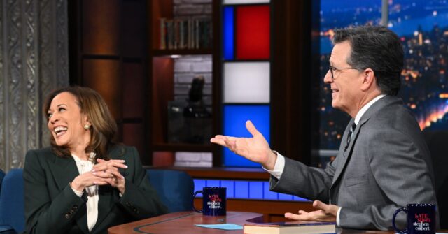 watch:-kamala-harris-can’t-name-democrat-party-leader-in-30-minute-softball-colbert-interview