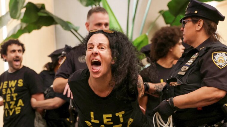 anti-israel-protesters-arrested-after-storming-schumer,-gillibrand’s-nyc-office-building