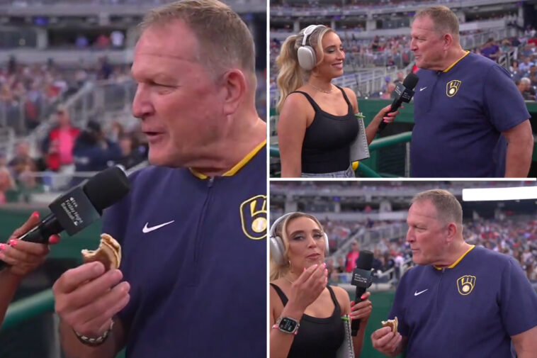 brewers-manager-reveals-he-carries-pancake-in-his-pocket-—-before-making-reporter-eat-it