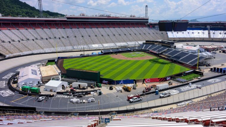 sights-and-sounds-from-bristol,-tennessee-at-the-mlb-speedway-classic